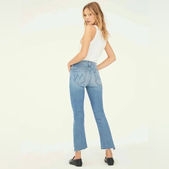 NWT Mother The Insider Crop Step Fray Jeans - Picture 4 of 11